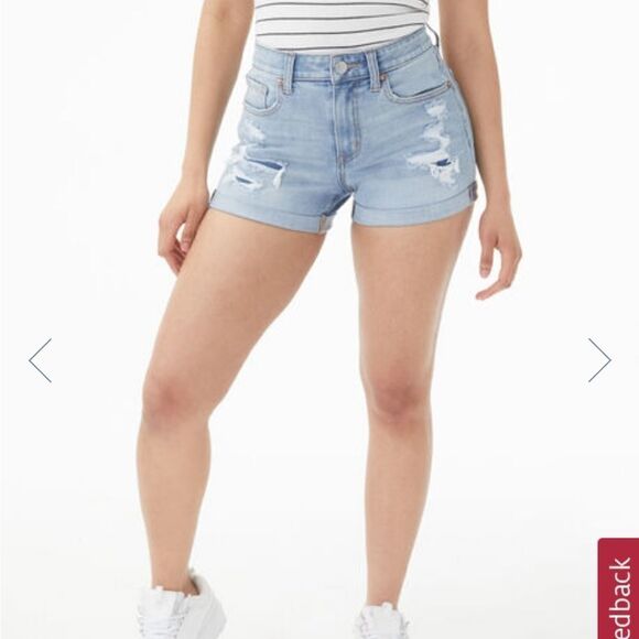 𝅺Aeropostale high Rise Midi Shorts - Picture 1 of 4